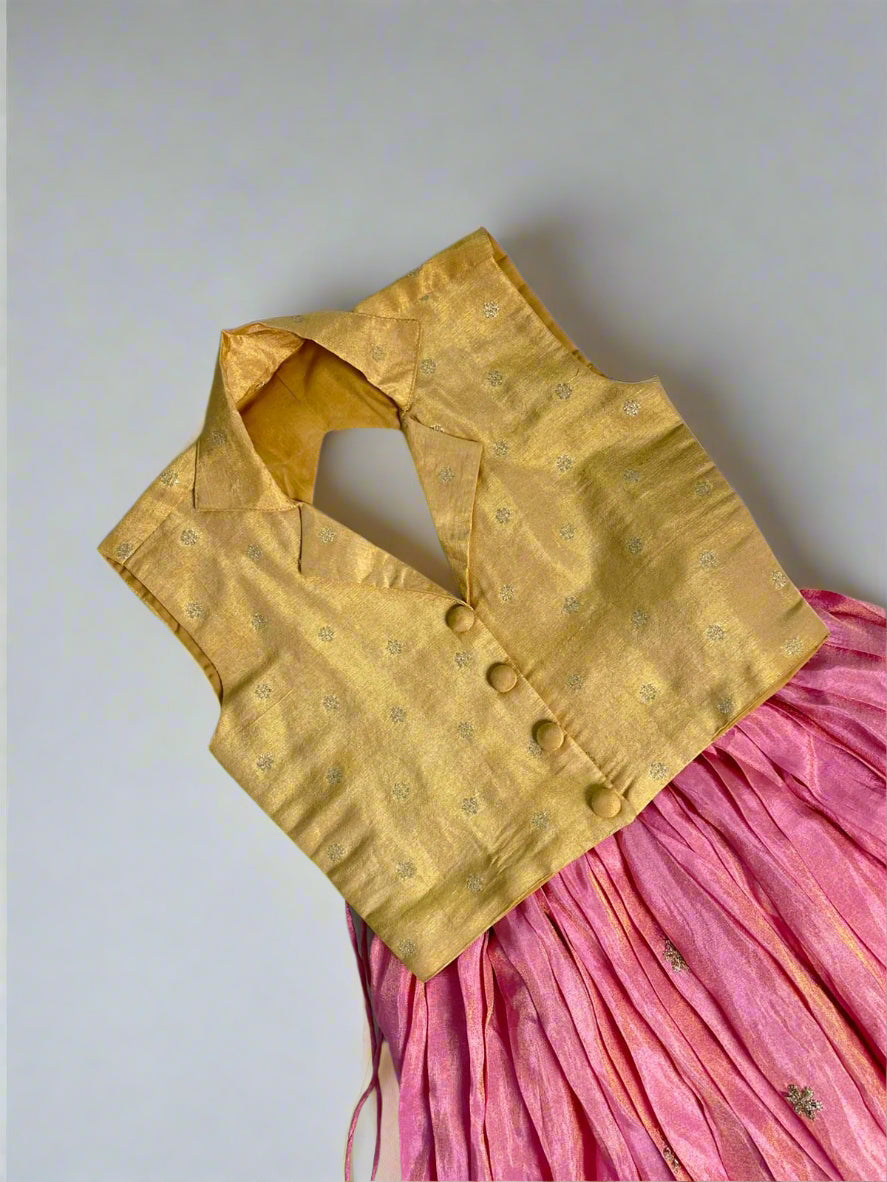 Zari Tara - Pink Collar set