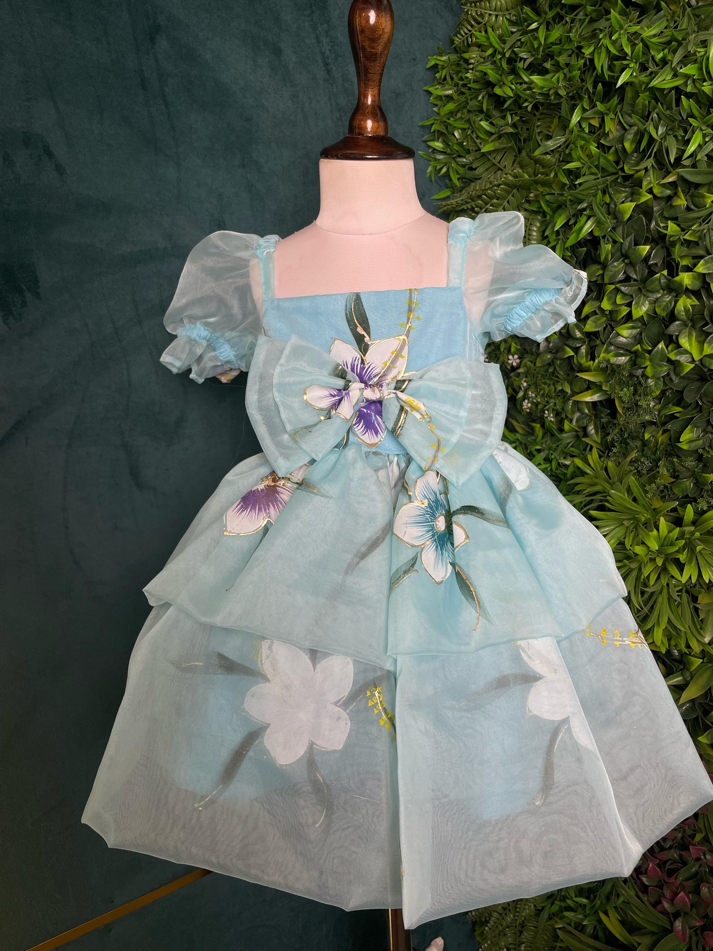 OFF - BLUE GARDEN ORGANZA