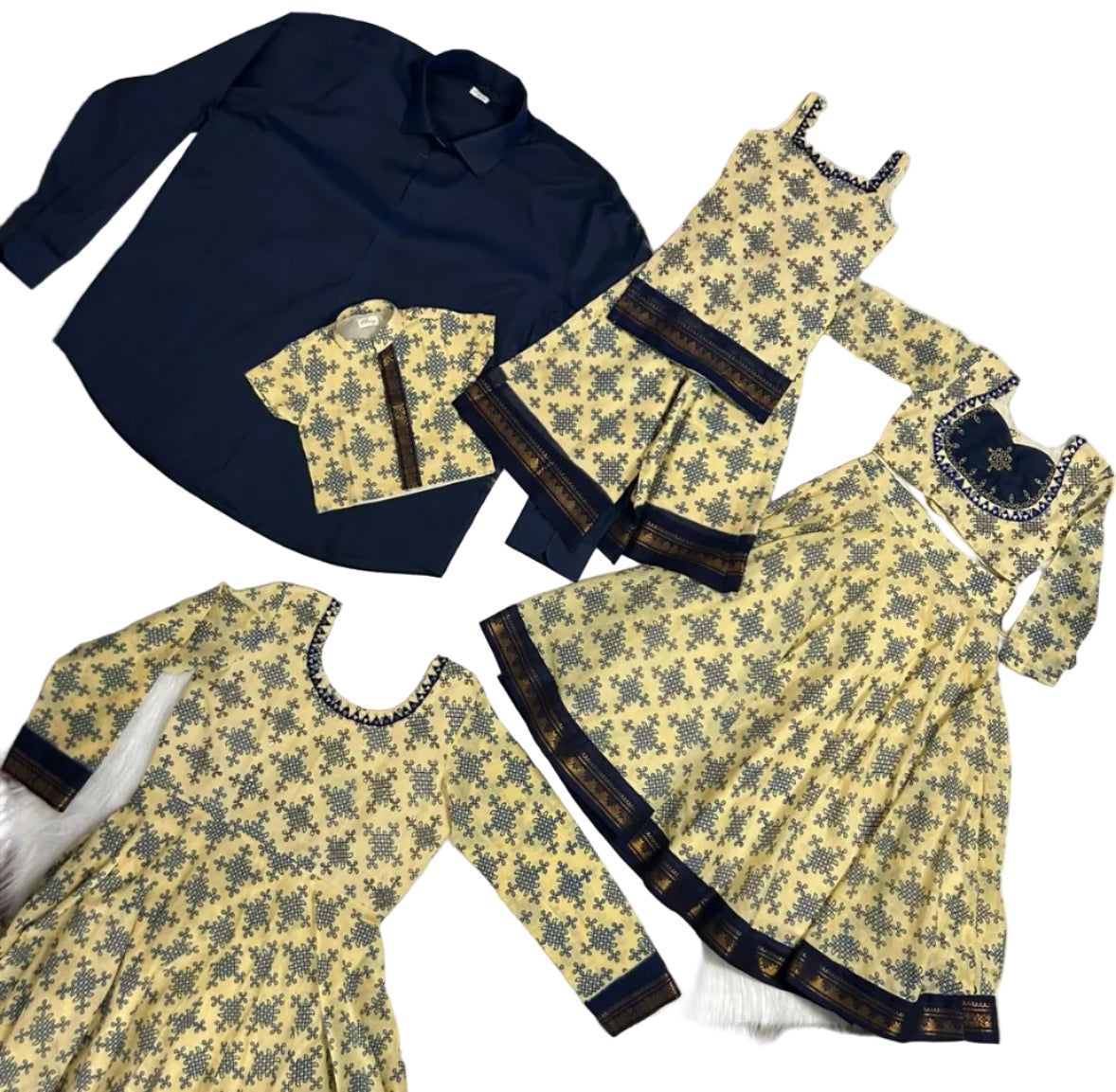 Kolam tales - Umbrella kurti set