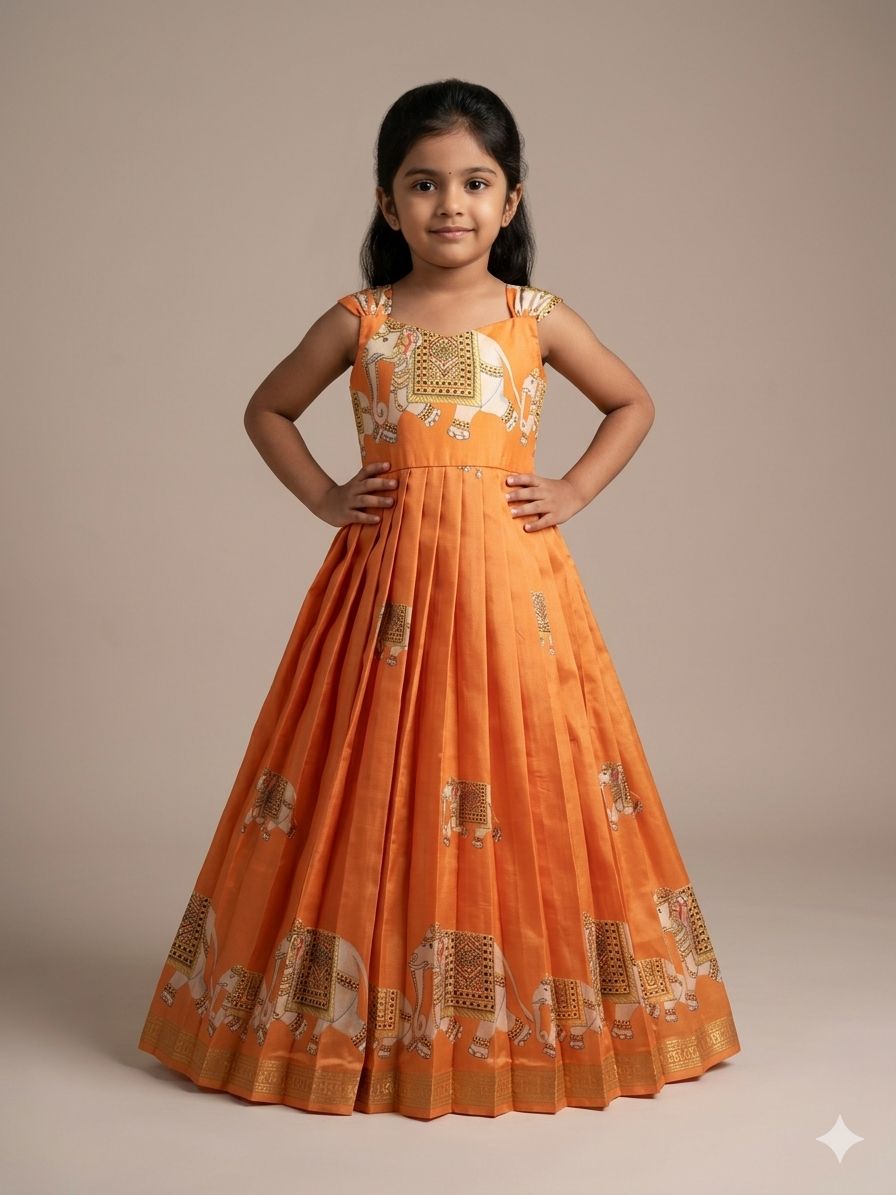 Gajra Glow - Orange