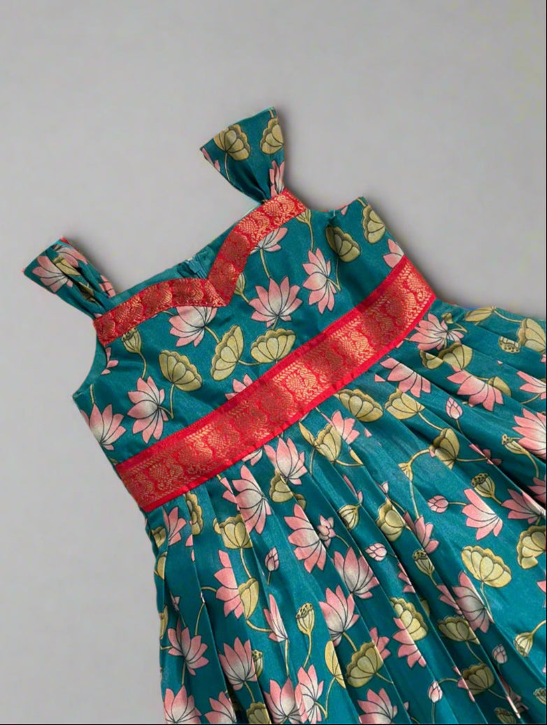 Lotus Meadows Blue Gown