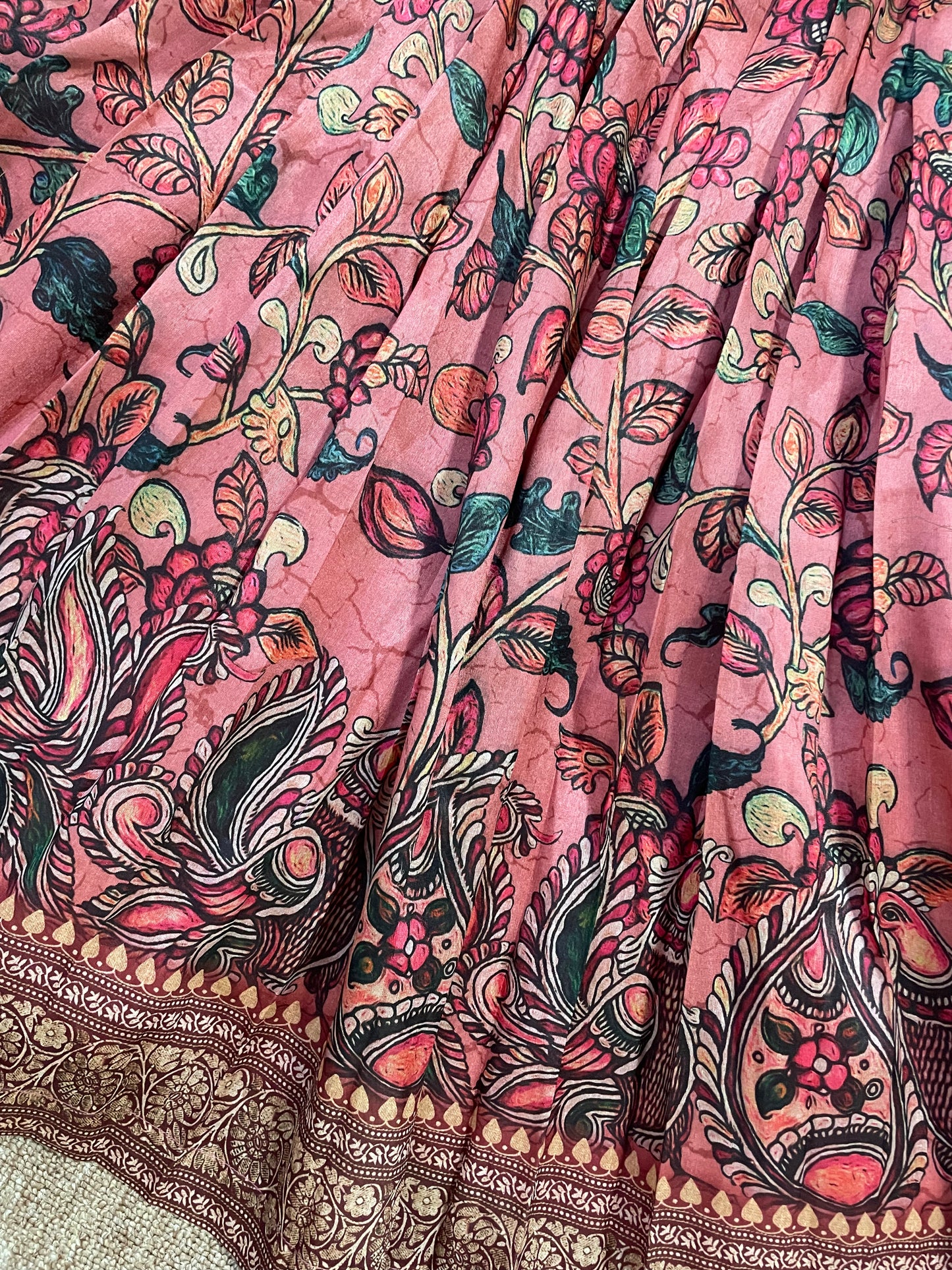 KALAMKARI GARDEN - PINK