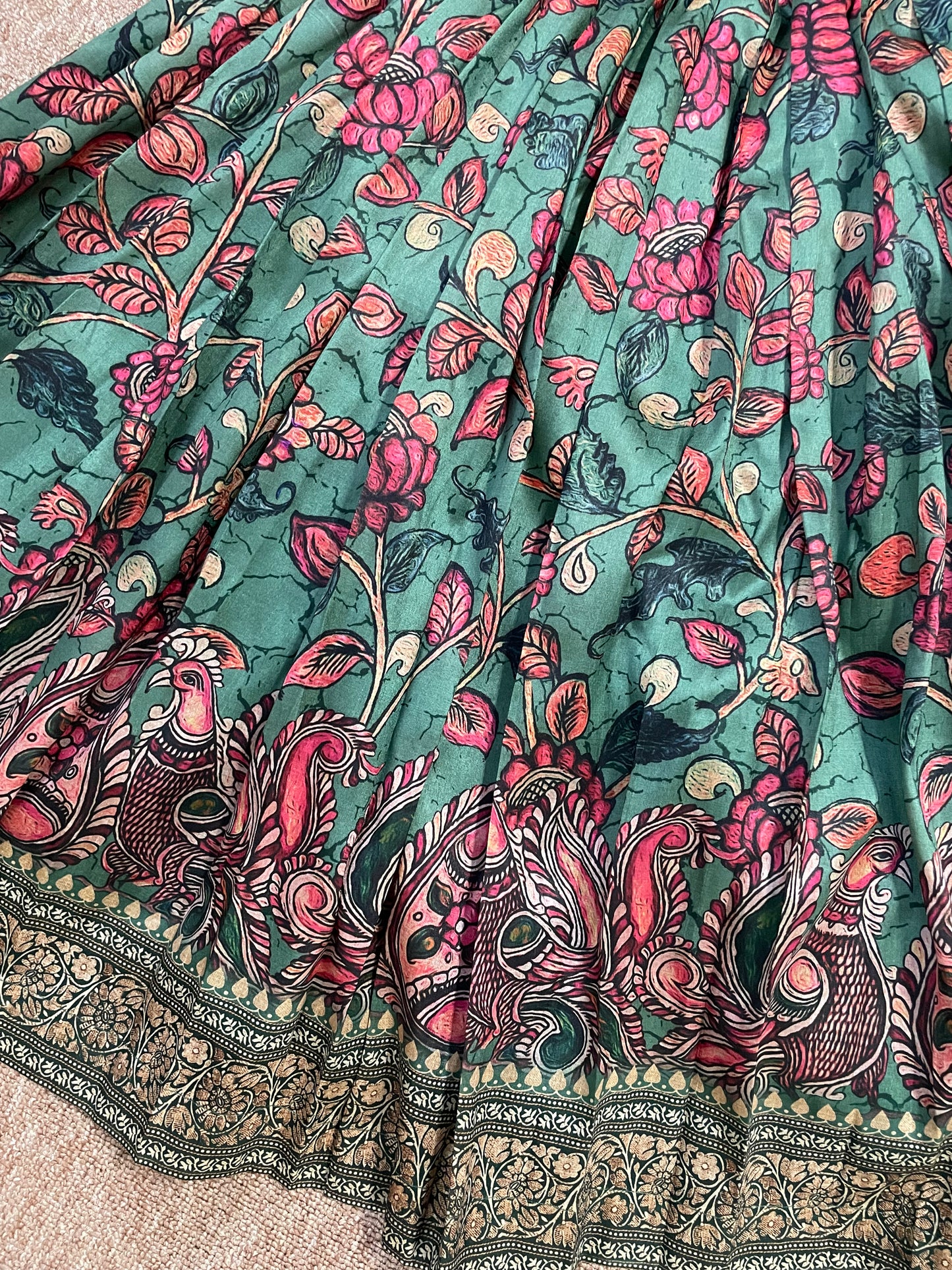 KALAMKARI GARDEN - GREEN