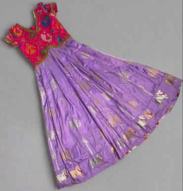 Patola Pichwai - Lilac