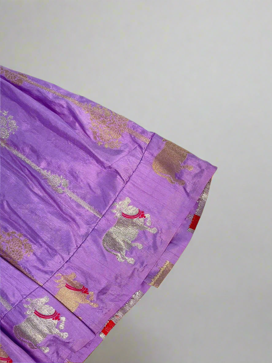 Patola Pichwai - Lilac