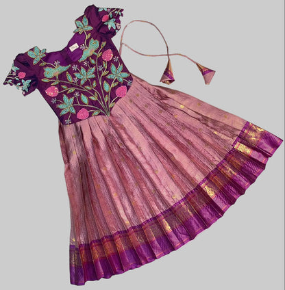RoseGold Kanchi Pattu