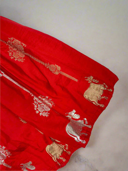 Patola Pichwai - Red
