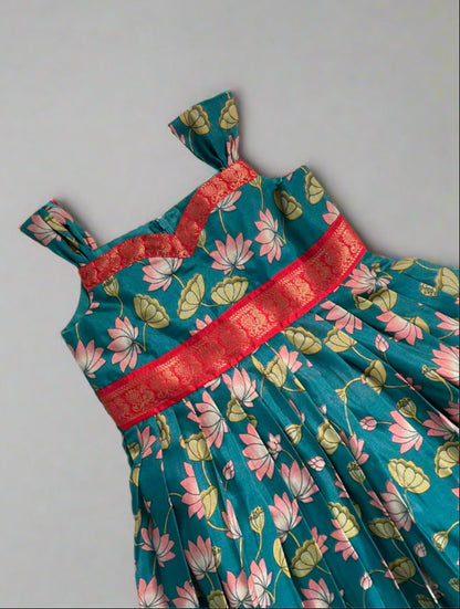 Lotus Meadows Blue Gown