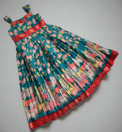 Lotus Meadows Blue Gown