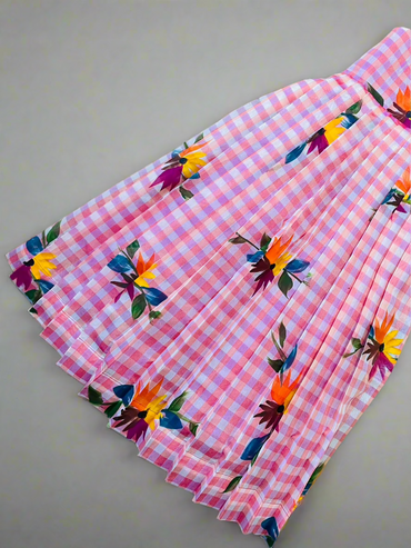 NAYANTHARA PINK CHECKS (with affordable)