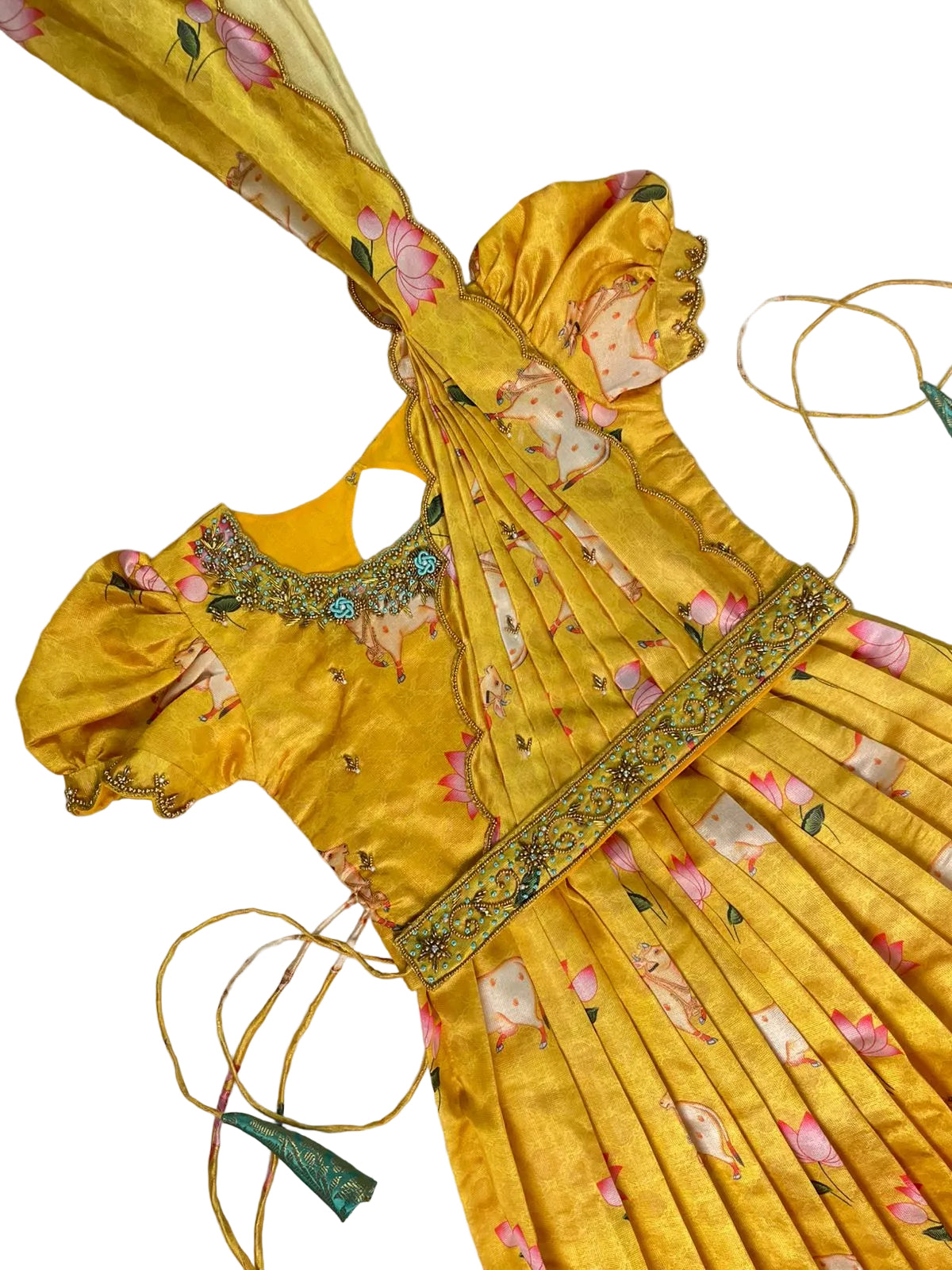 Yellow pichwai Lehanga