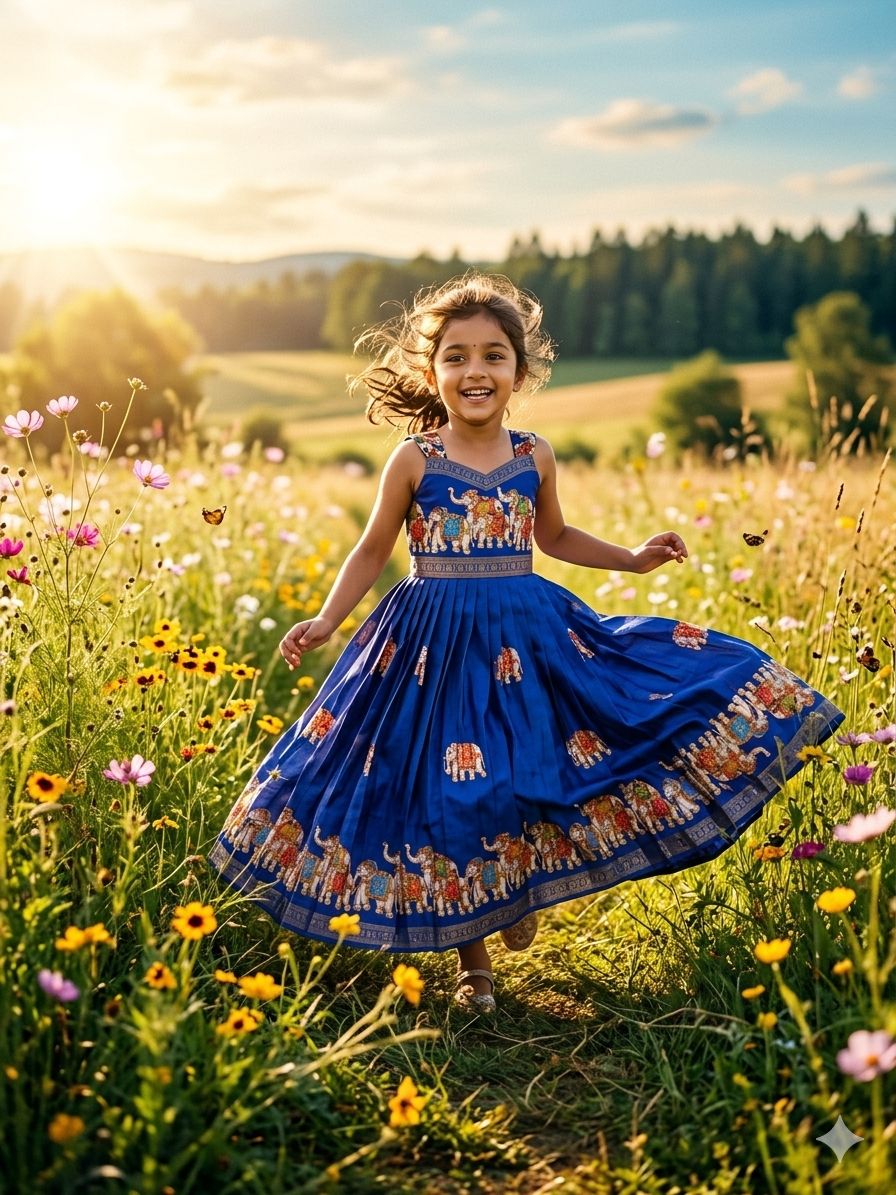 Gajra Glow - Blue