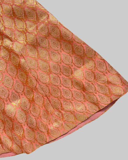 peach banarasi
